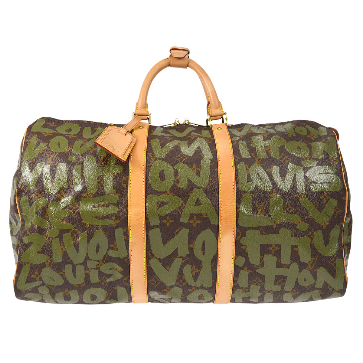 LOUIS VUITTON DUFFLE KEEPALL 50 TRAVEL HANDBAG MONOGRAM GRAFFITI M92196
