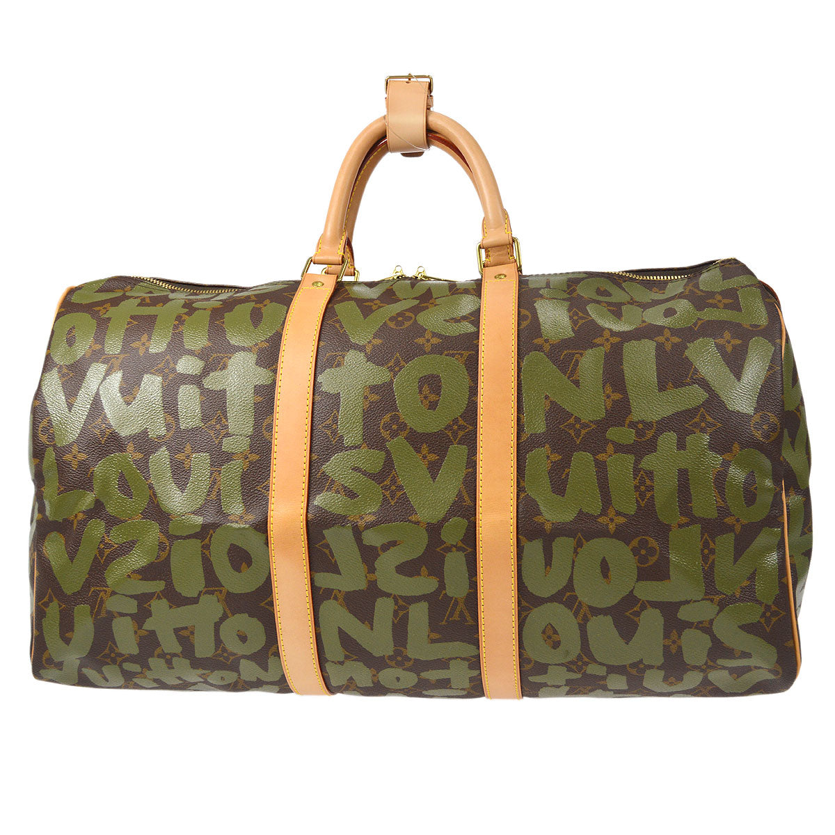LOUIS VUITTON DUFFLE KEEPALL 50 TRAVEL HANDBAG MONOGRAM GRAFFITI M92196