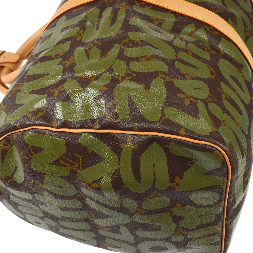 LOUIS VUITTON DUFFLE KEEPALL 50 TRAVEL HANDBAG MONOGRAM GRAFFITI M92196