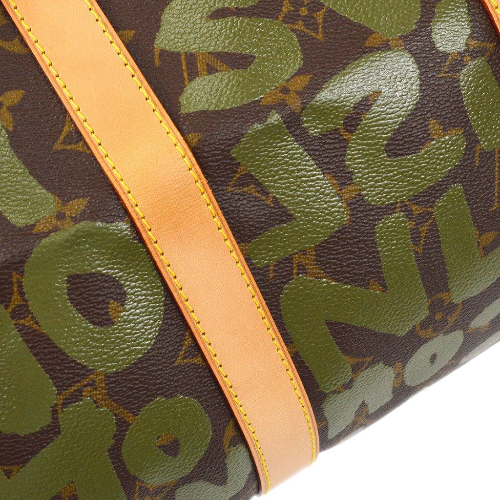 LOUIS VUITTON DUFFLE KEEPALL 50 TRAVEL HANDBAG MONOGRAM GRAFFITI M92196