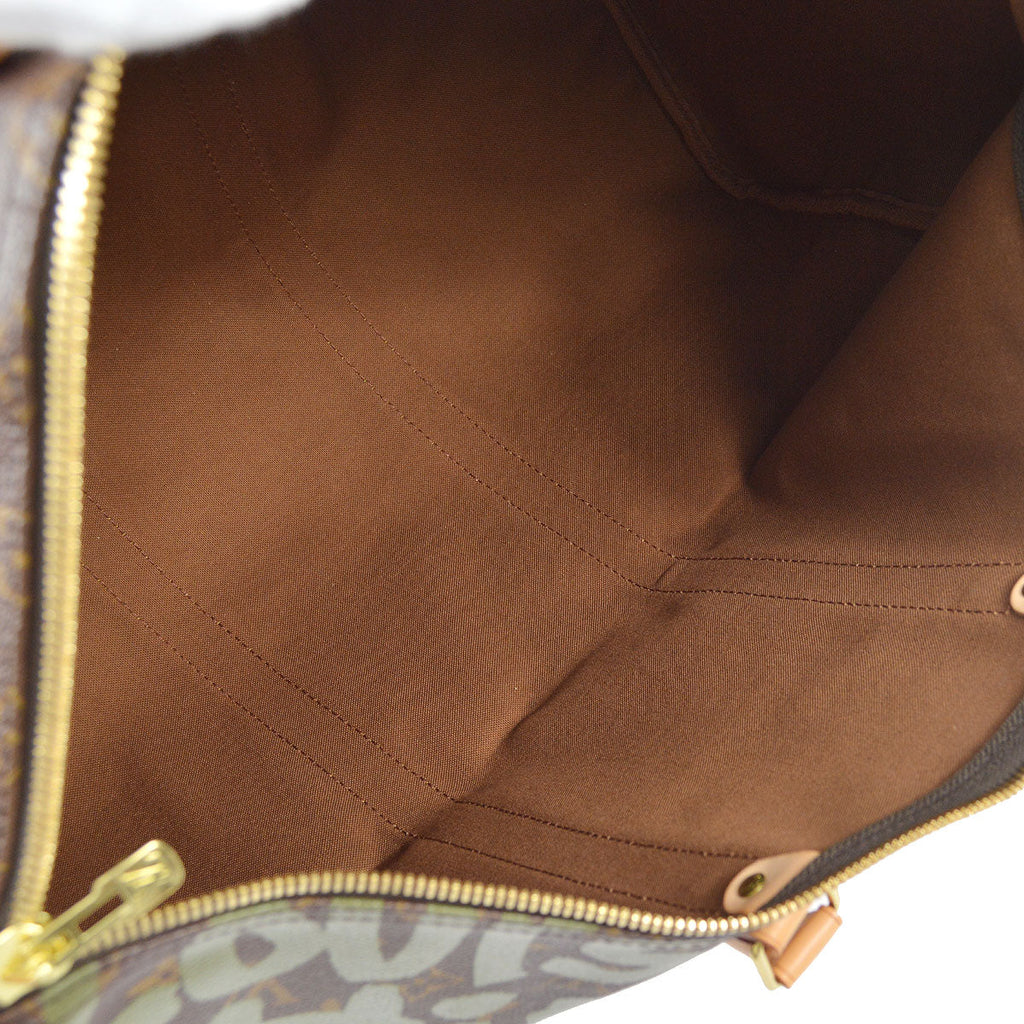 LOUIS VUITTON DUFFLE KEEPALL 50 TRAVEL HANDBAG MONOGRAM GRAFFITI M92196