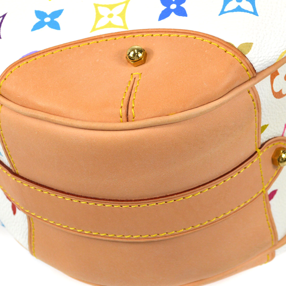 LOUIS VUITTON GRETA HANDBAG MONOGRAM MULTICOLOR WHITE M40195