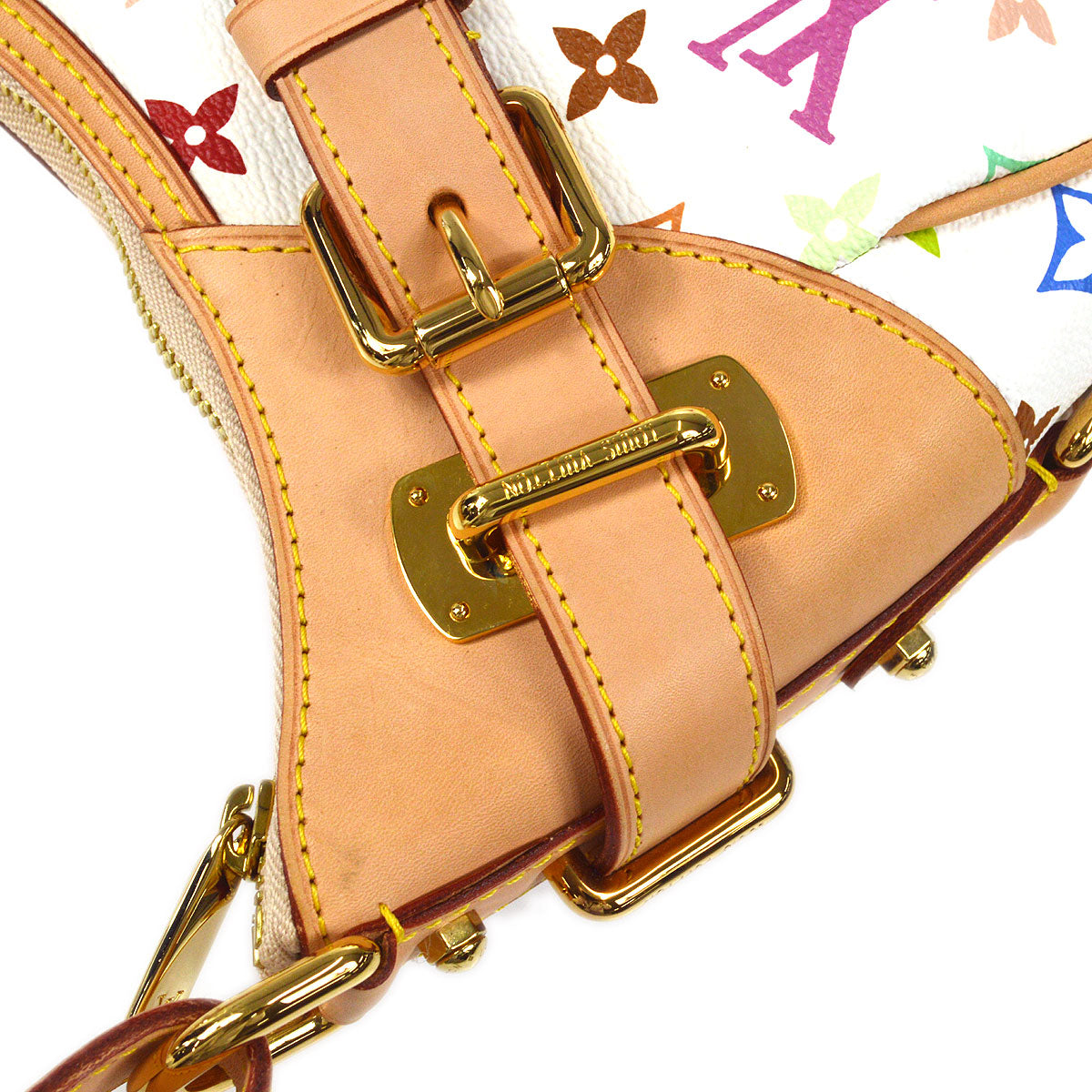 LOUIS VUITTON GRETA HANDBAG MONOGRAM MULTICOLOR WHITE M40195