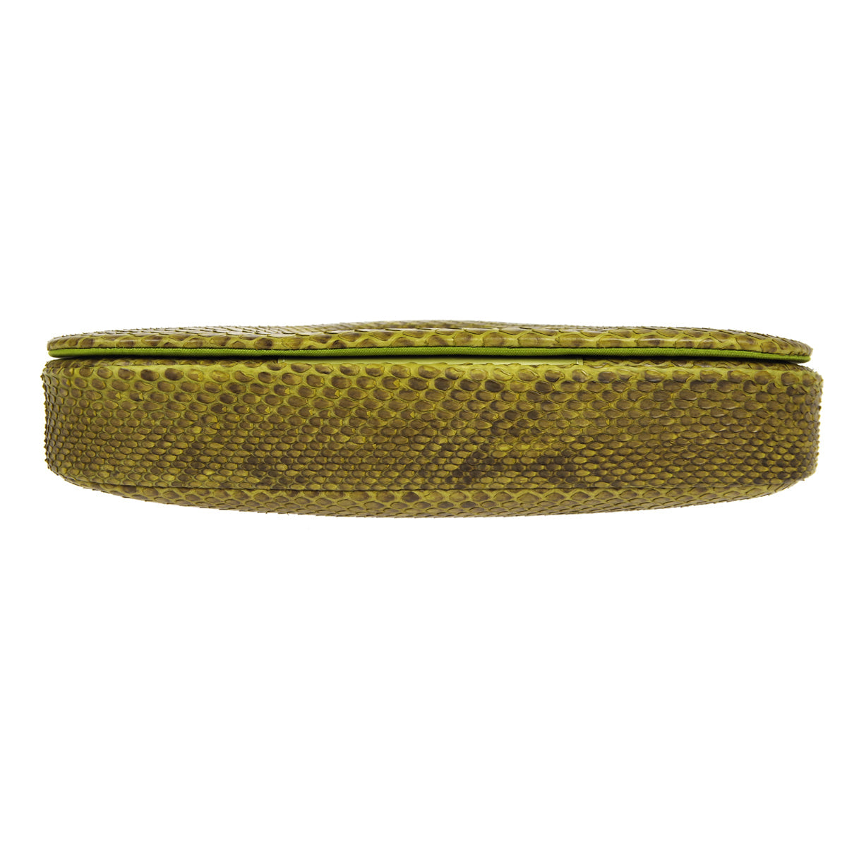 Christian Dior * 2000 Maris Pearl Shoulder Bag Green Python 66485