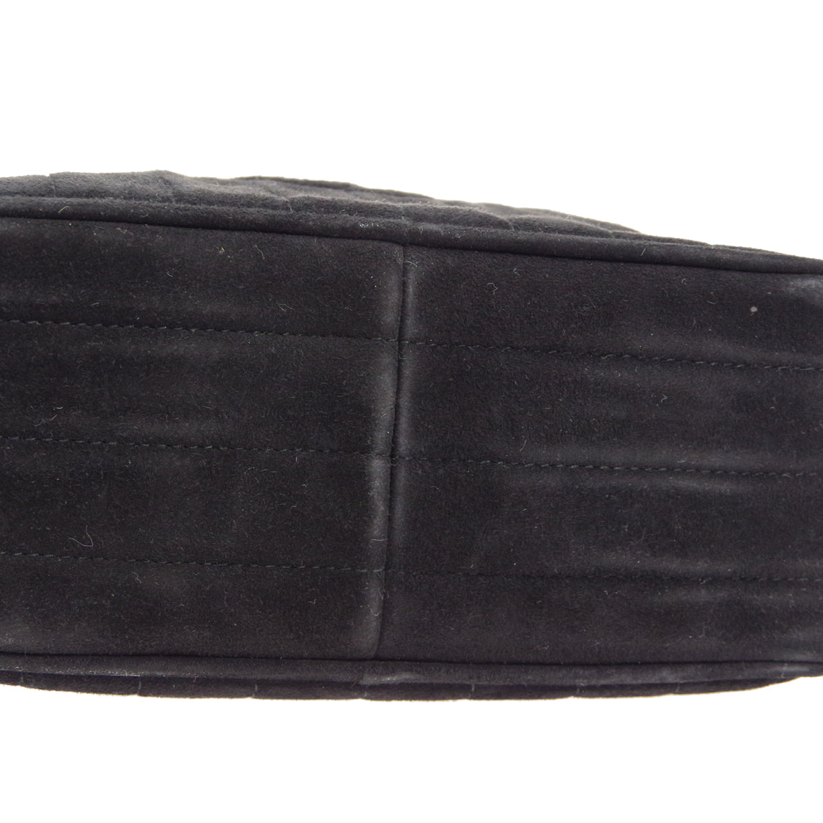 CHANEL 1996-1997 Vertical Camera Bag Mini Black Suede