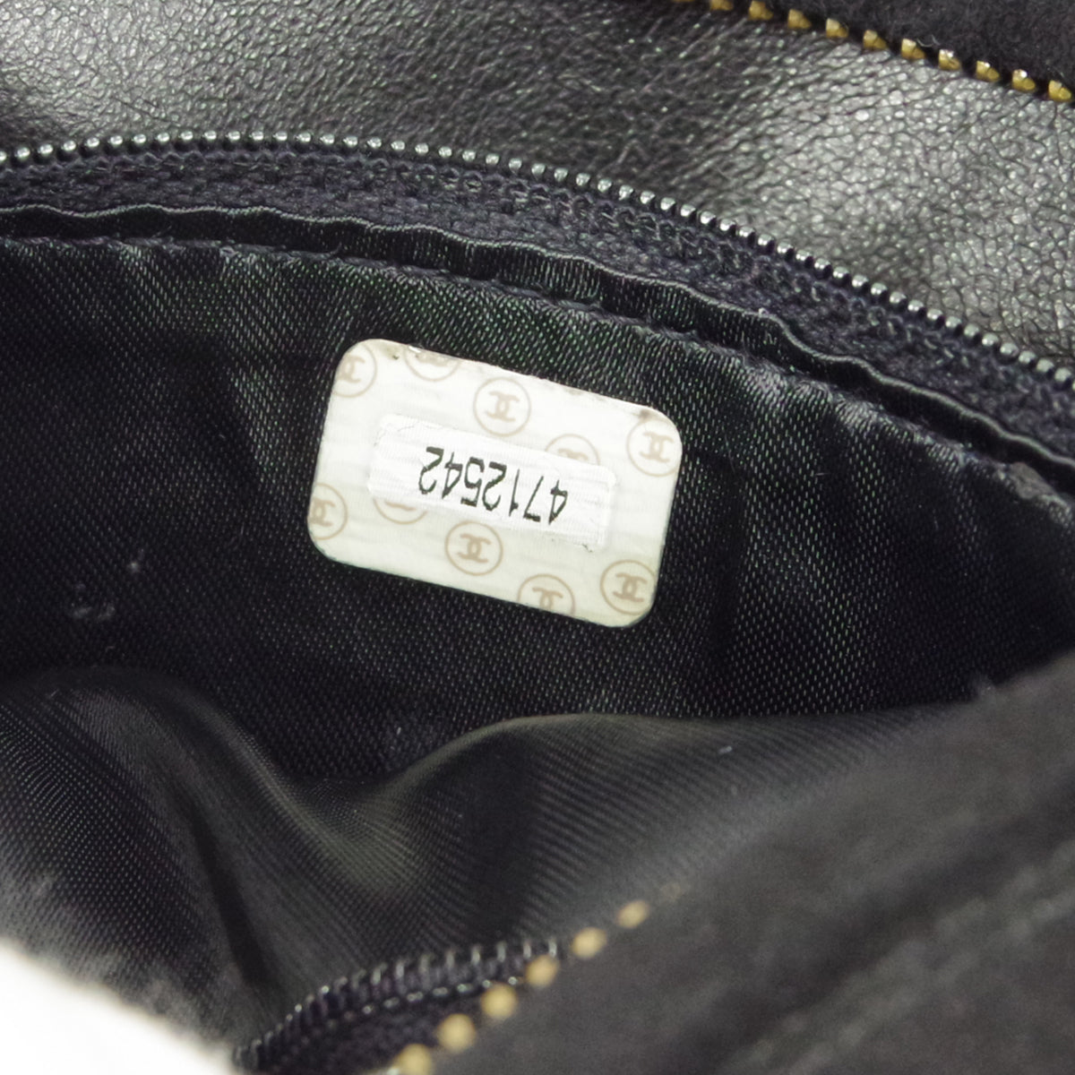 CHANEL 1996-1997 Vertical Camera Bag Mini Black Suede