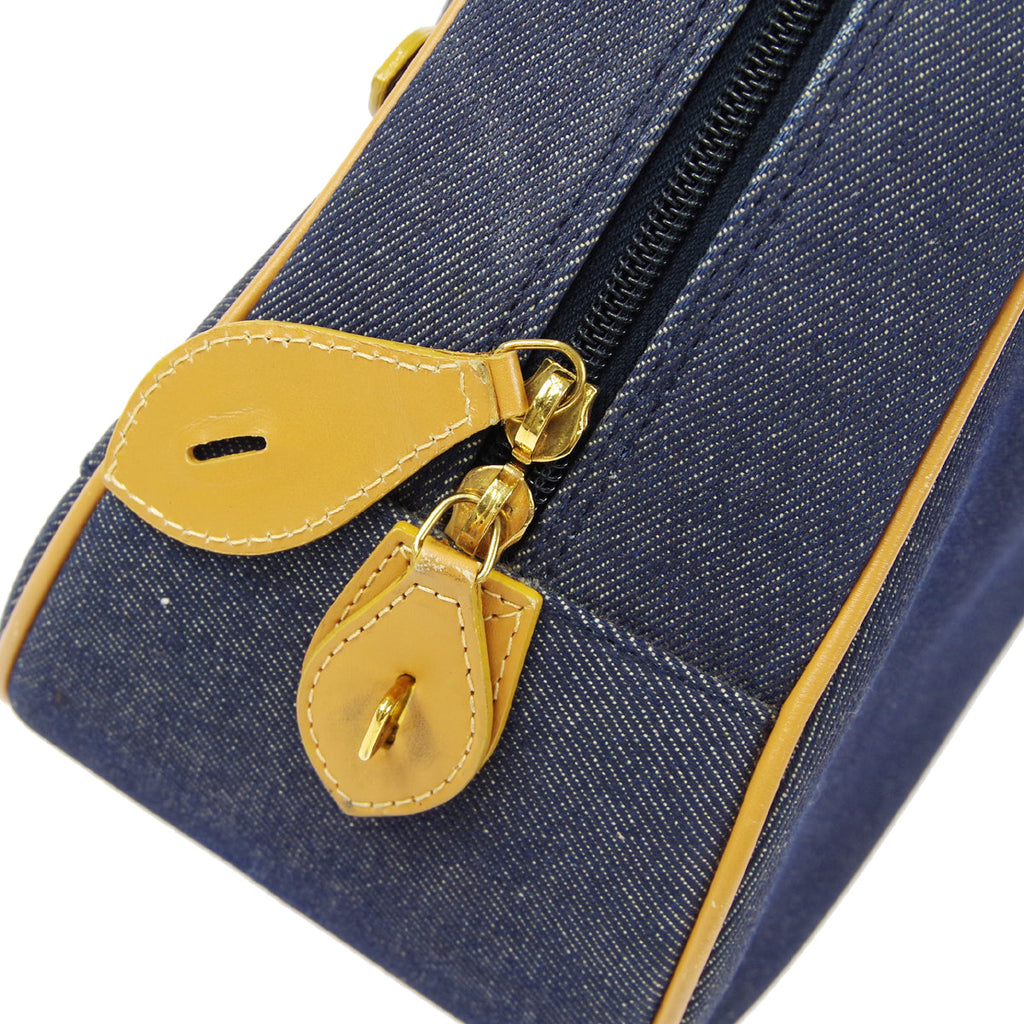 Christian Dior 2001 Double Saddle Handbag Denim 66413