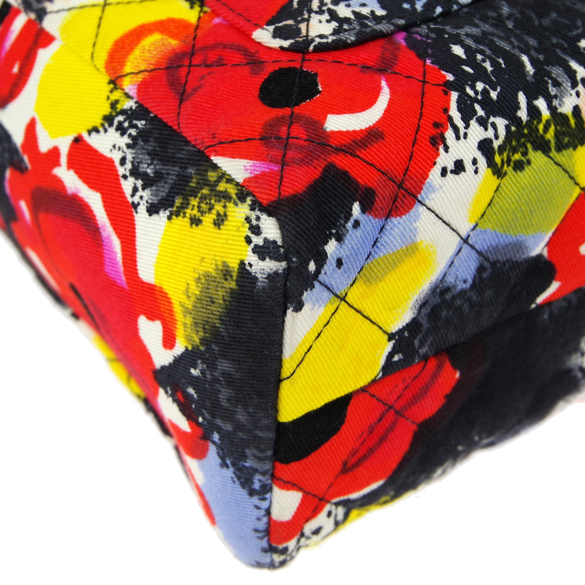 CHANEL 1997 watercolour floral printed Handbag