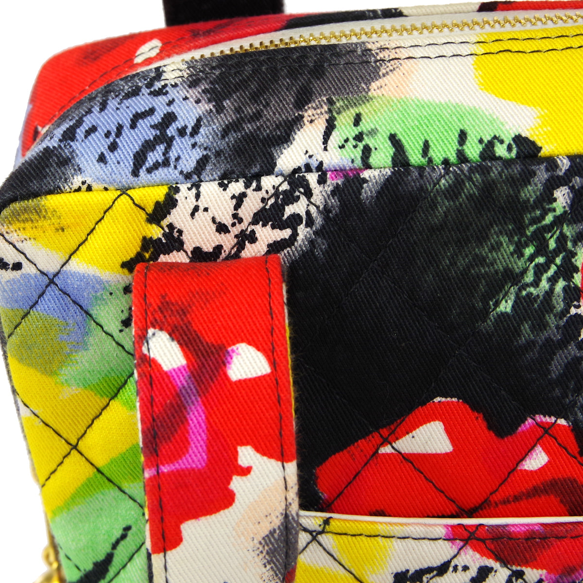 CHANEL 1997 watercolour floral printed Handbag