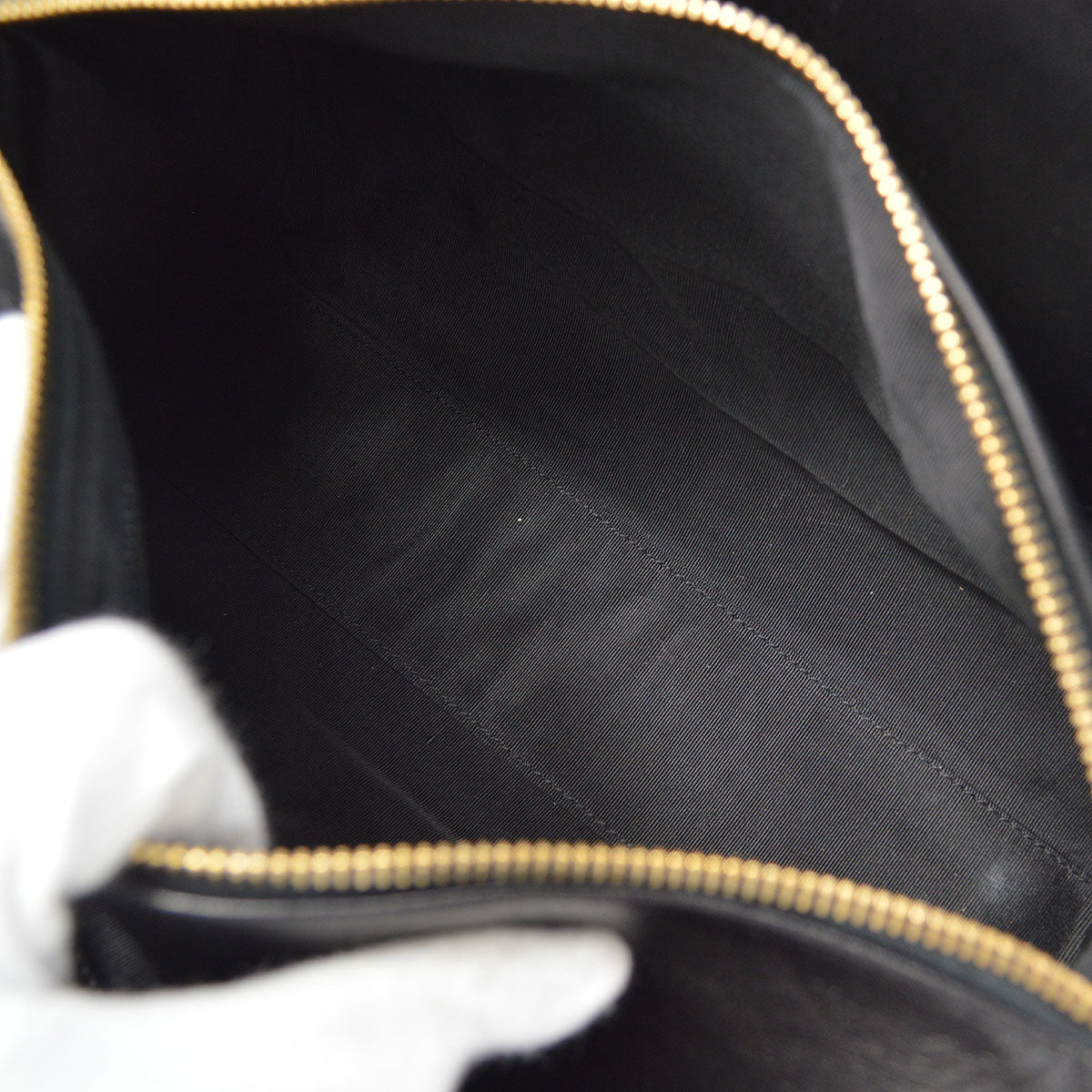 CHANEL 2001-2003 Choco Bar Cylindrical Handbag Black Lambskin
