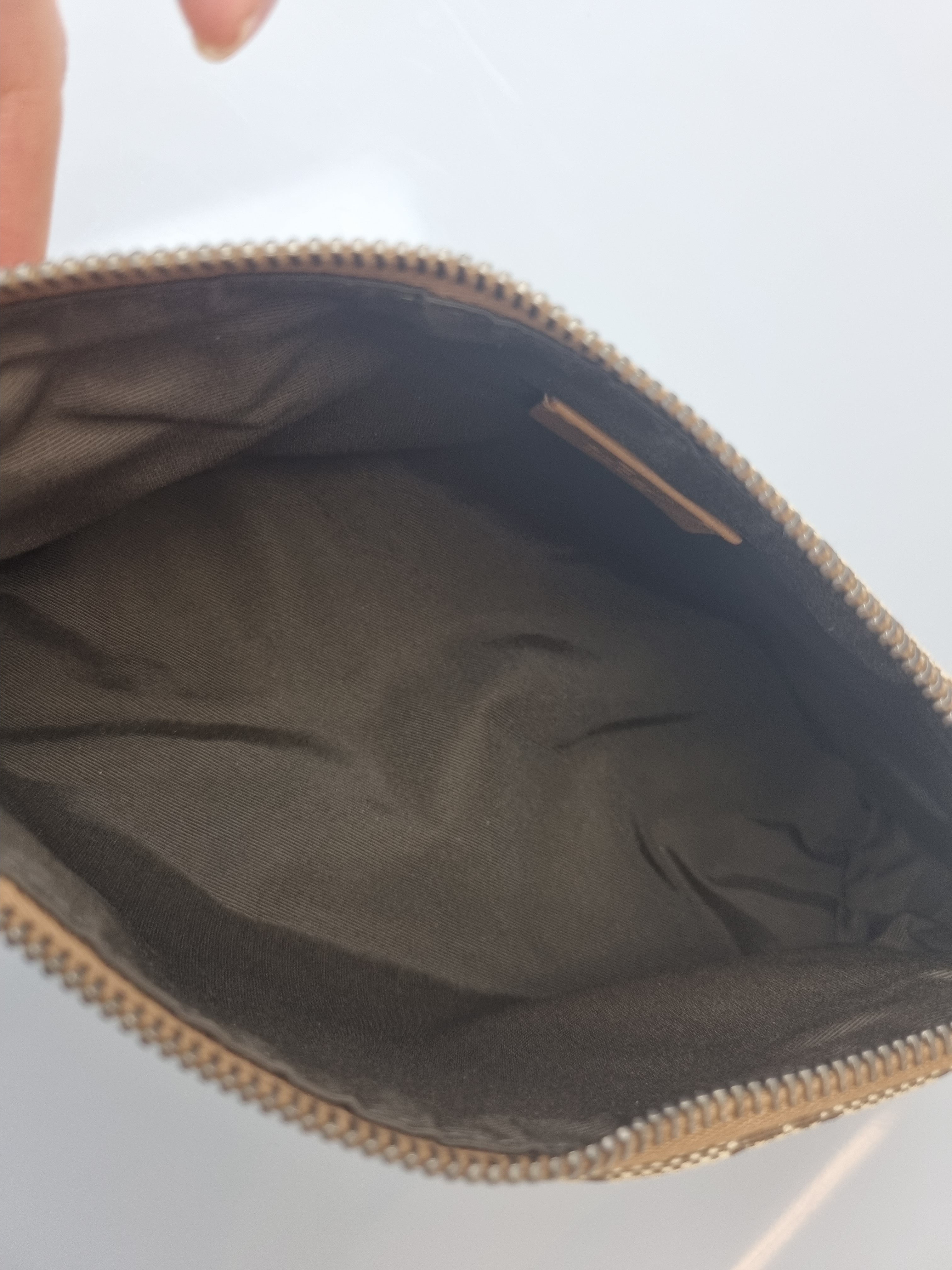 Gucci GG Beige/brown Canvas Pochette