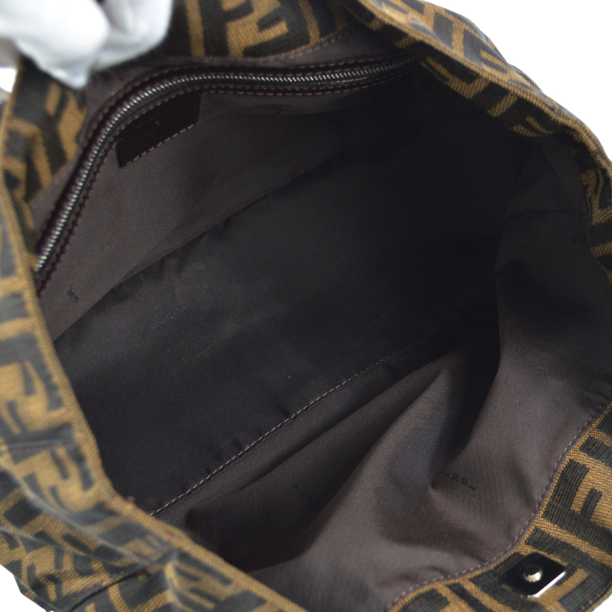 FENDI Zucca Tote Handbag Brown 96410