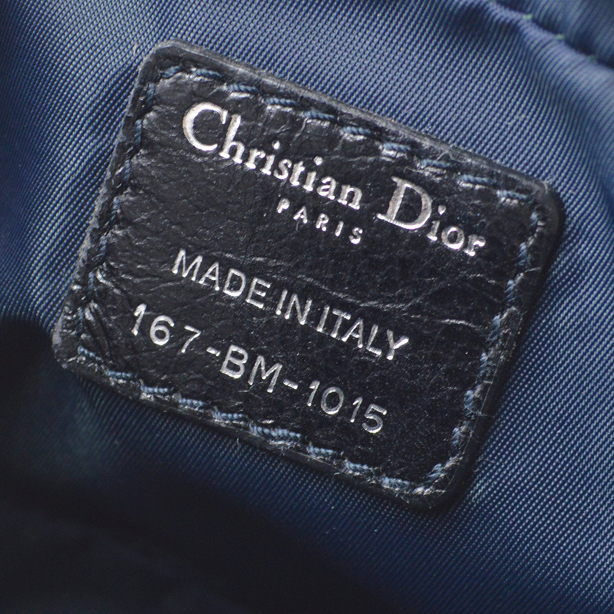 CHRISTIAN DIOR 2005 Flight Trotter Pouch Navy 77174