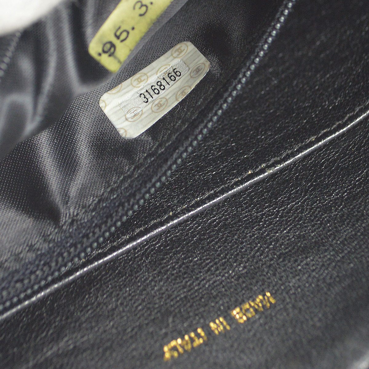 CHANEL 1994-1996 Triple CC Camera Bag Small Black Lambskin