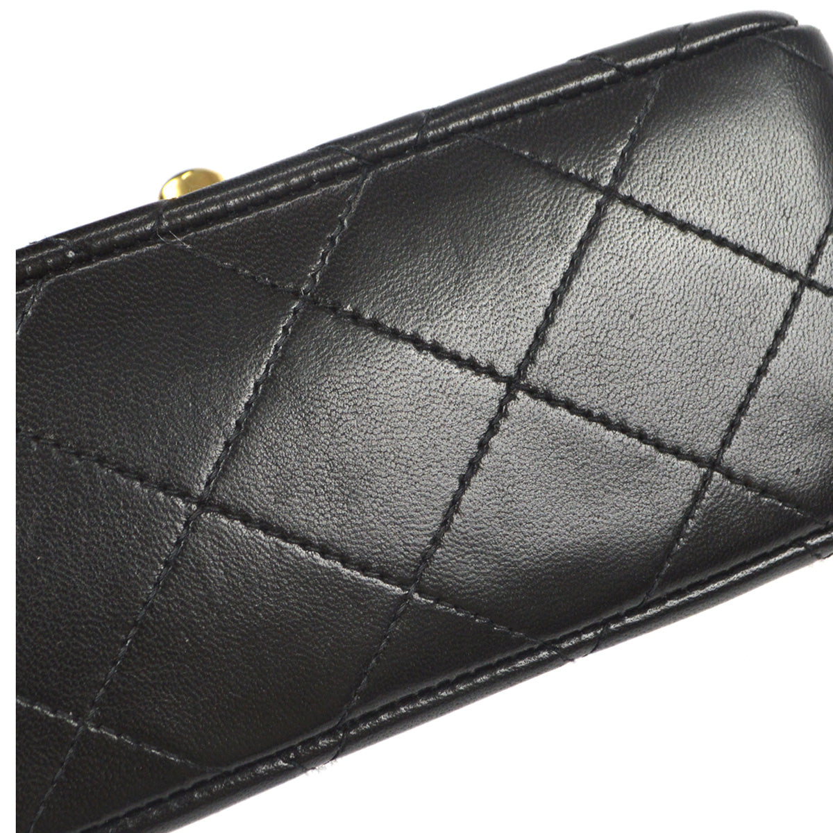 Chanel 1994 Classic Flap Handbag Micro Black Lambskin