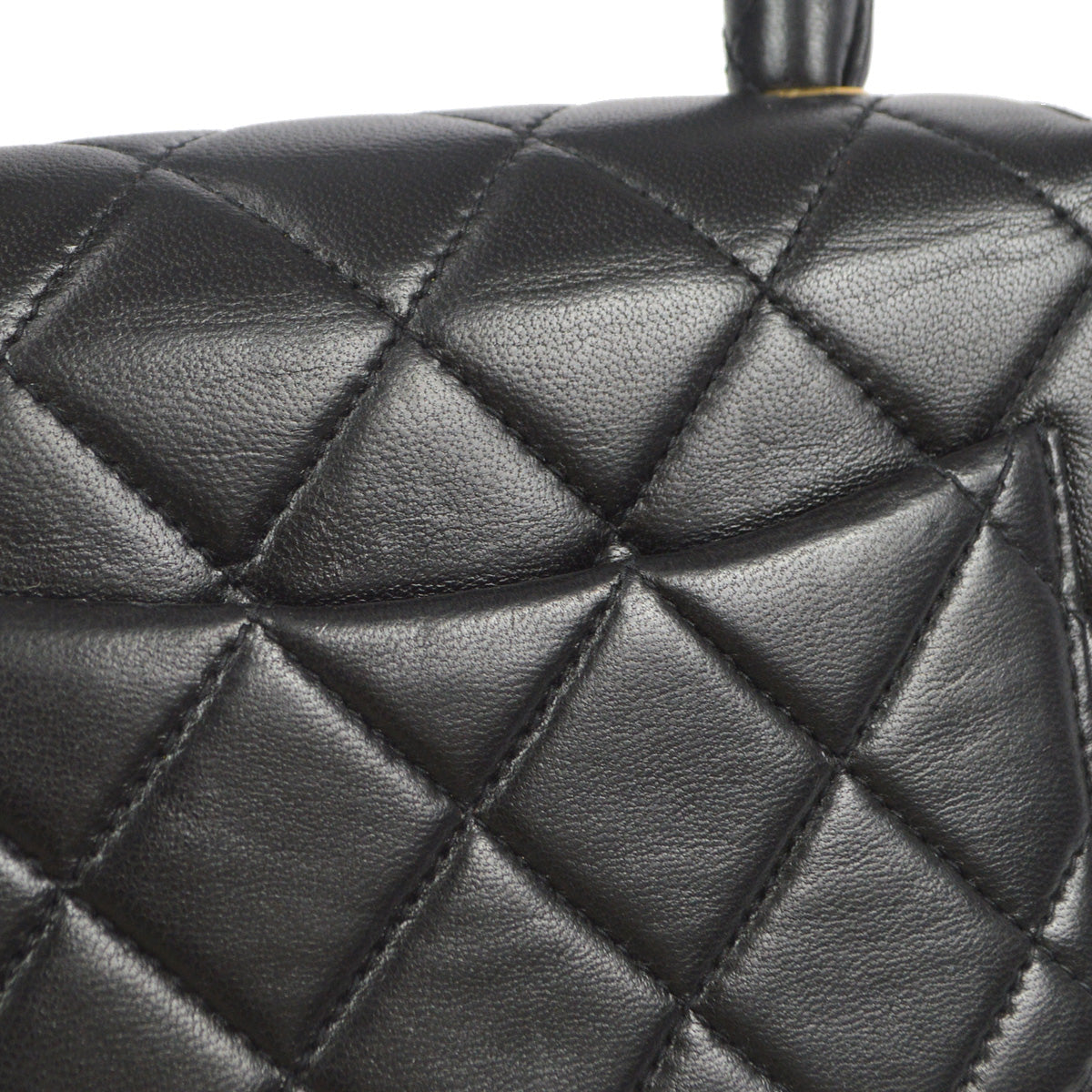 Chanel 1994 Classic Flap Handbag Micro Black Lambskin