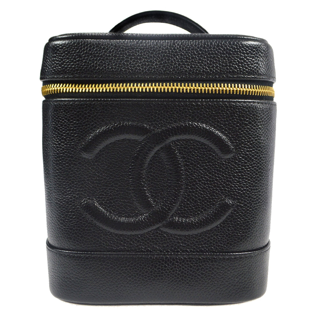 Chanel 2001-2003 Vanity Handbag Black Caviar