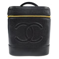 Chanel 2001-2003 Vanity Handbag Black Caviar