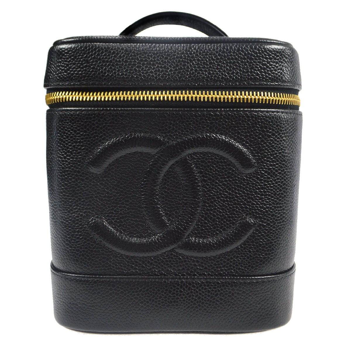Chanel 2001-2003 Vanity Handbag Black Caviar