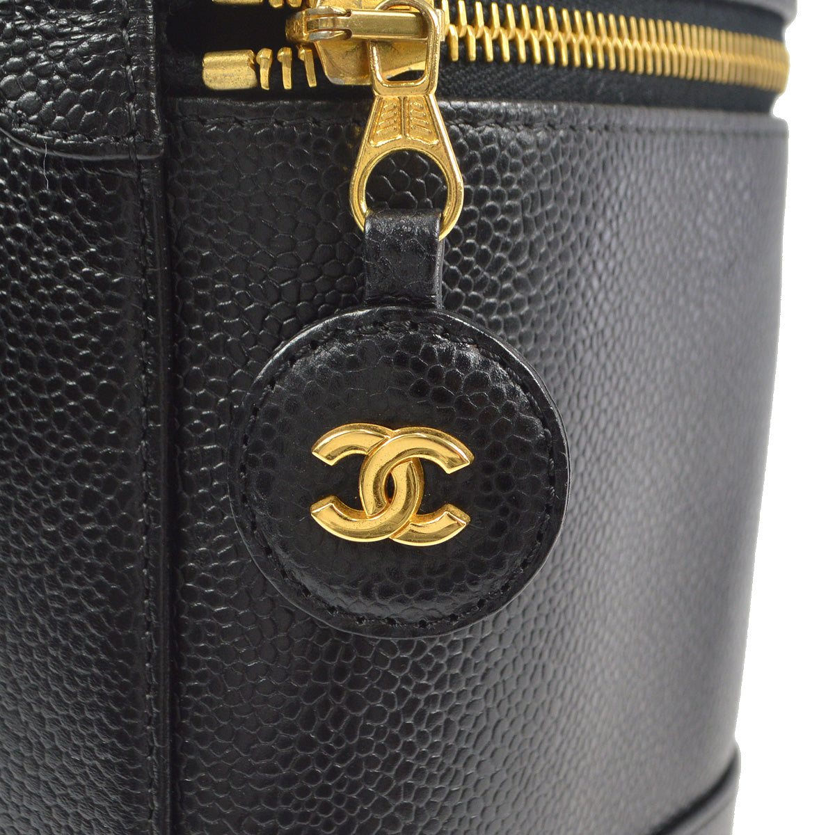 Chanel 2001-2003 Vanity Handbag Black Caviar