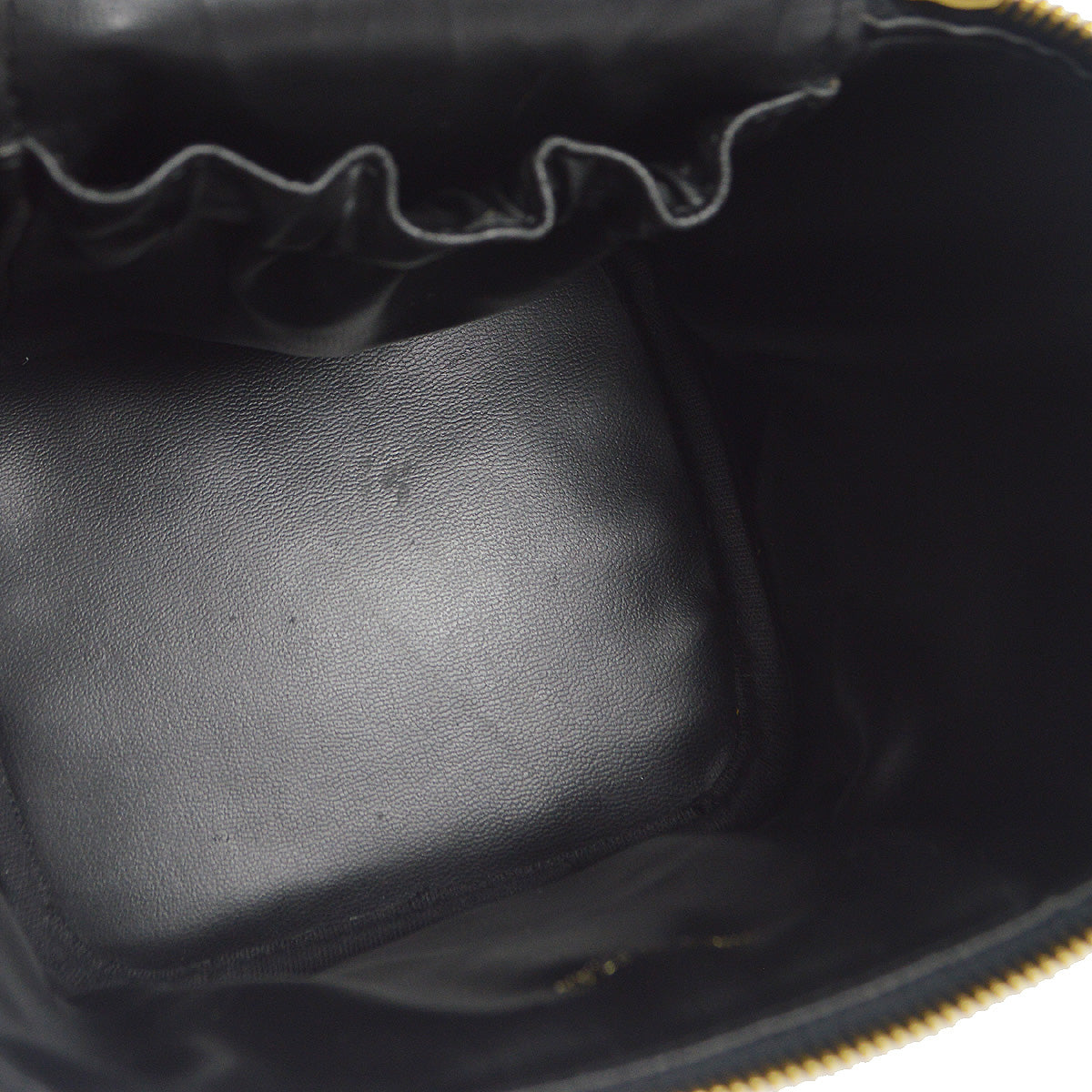 Chanel 2001-2003 Vanity Handbag Black Caviar