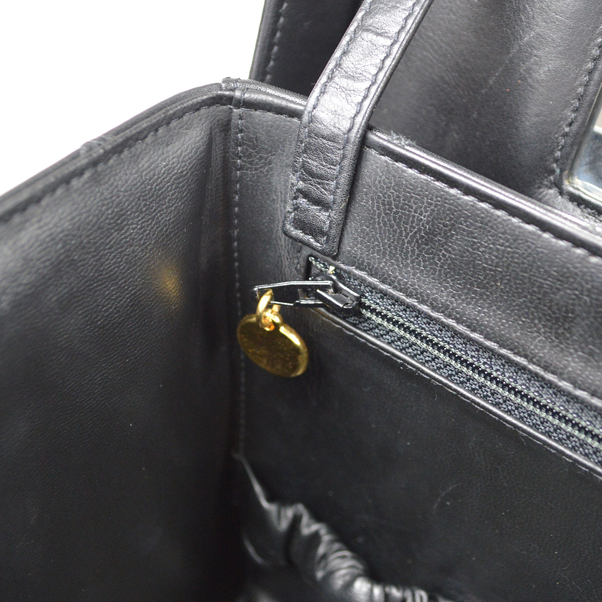 CHANEL 1994-19996 Cosmoline Vanity Handbag Black Lambskin