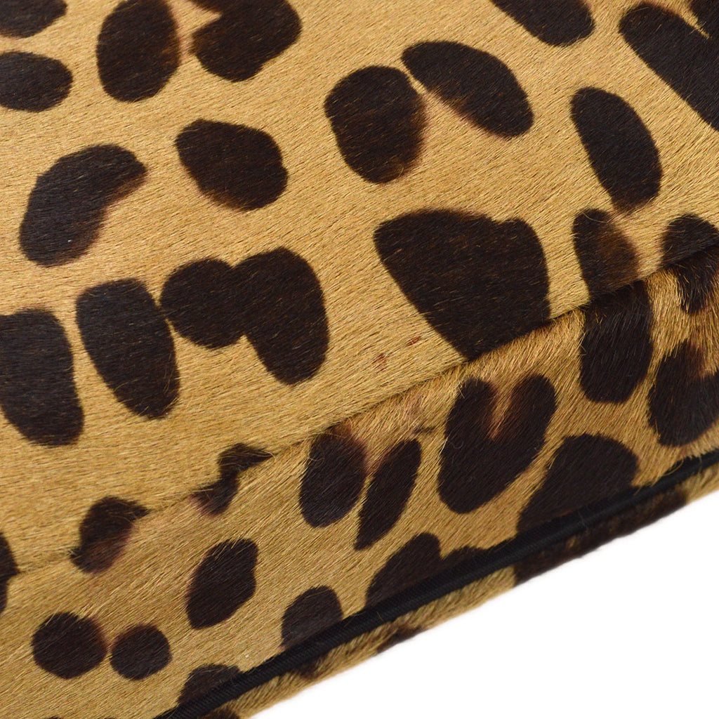CHRISTIAN DIOR 1999 Malice Pearl Handbag Leopard Pony Hair 66847