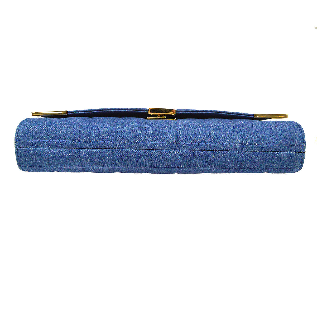 Chanel Choco Bar Chain Shoulder Bag Indigo Denim