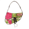 CHRISTIAN DIOR 2003 Patchwork Saddle Bag Medium 67190