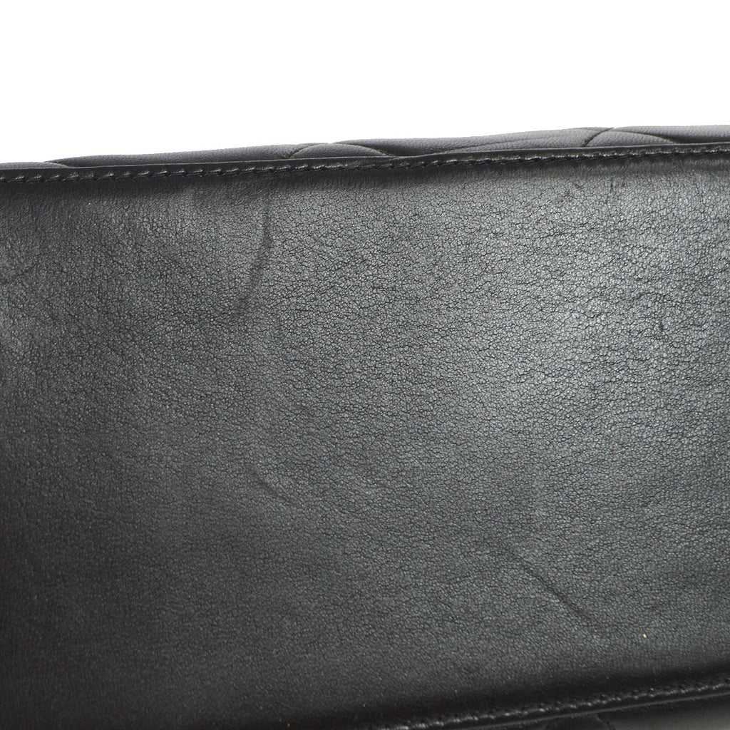 Chanel 1996-1997 Chain Handbag Black Lambskin