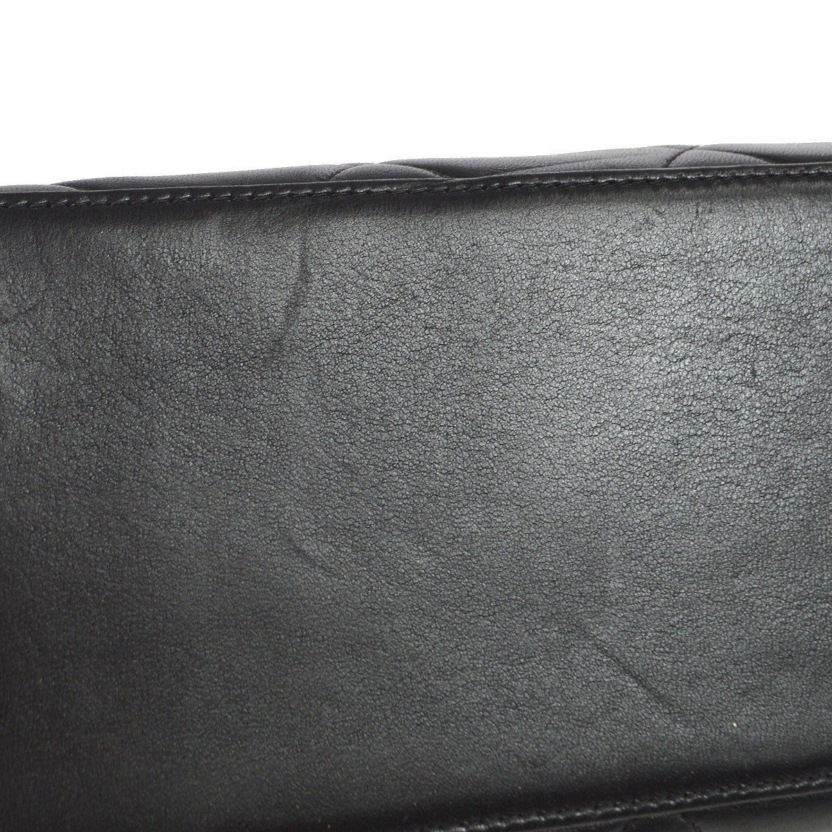 Chanel 1996-1997 Chain Handbag Black Lambskin