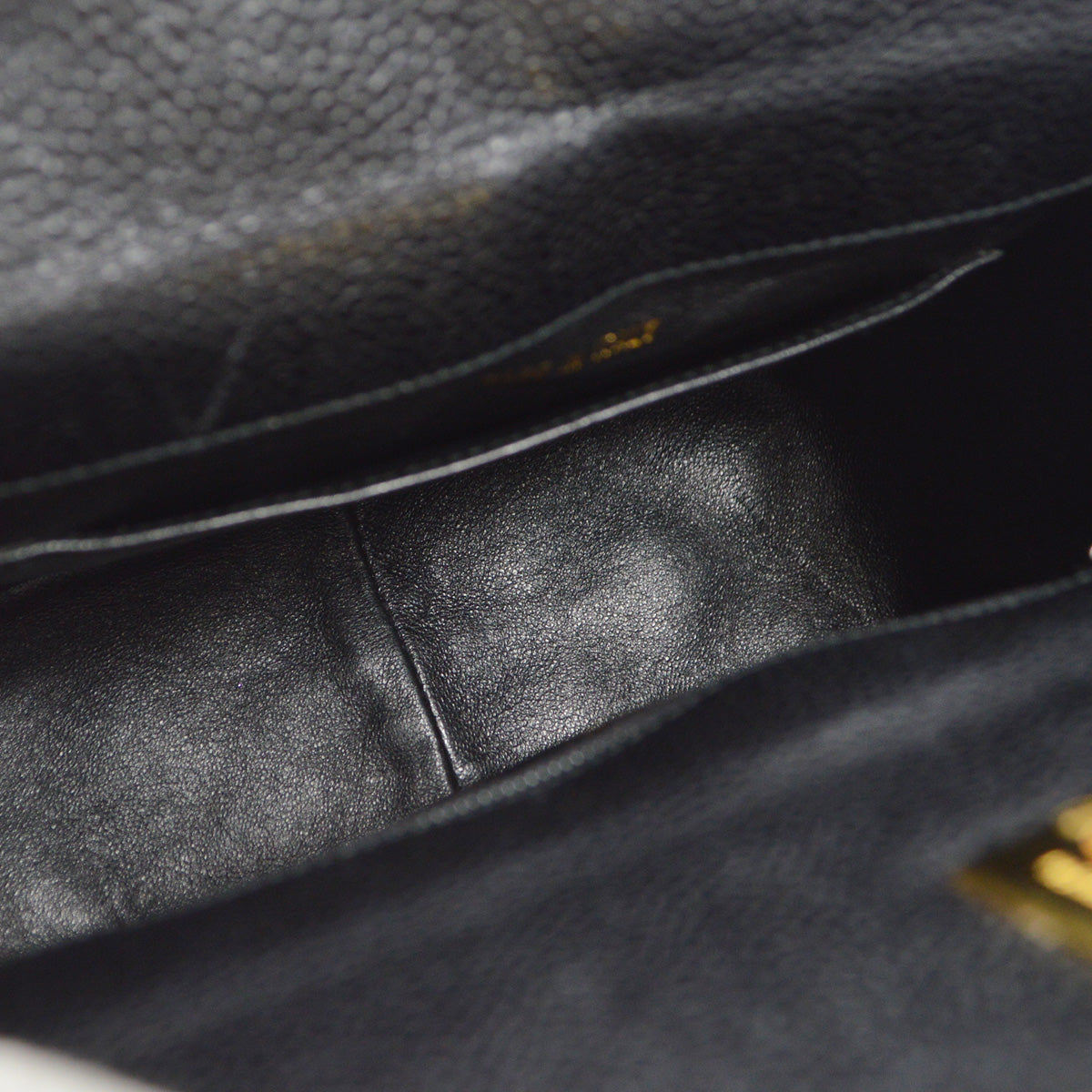 Chanel 1996-1997 Box Shoulder Bag Mini Black Caviar