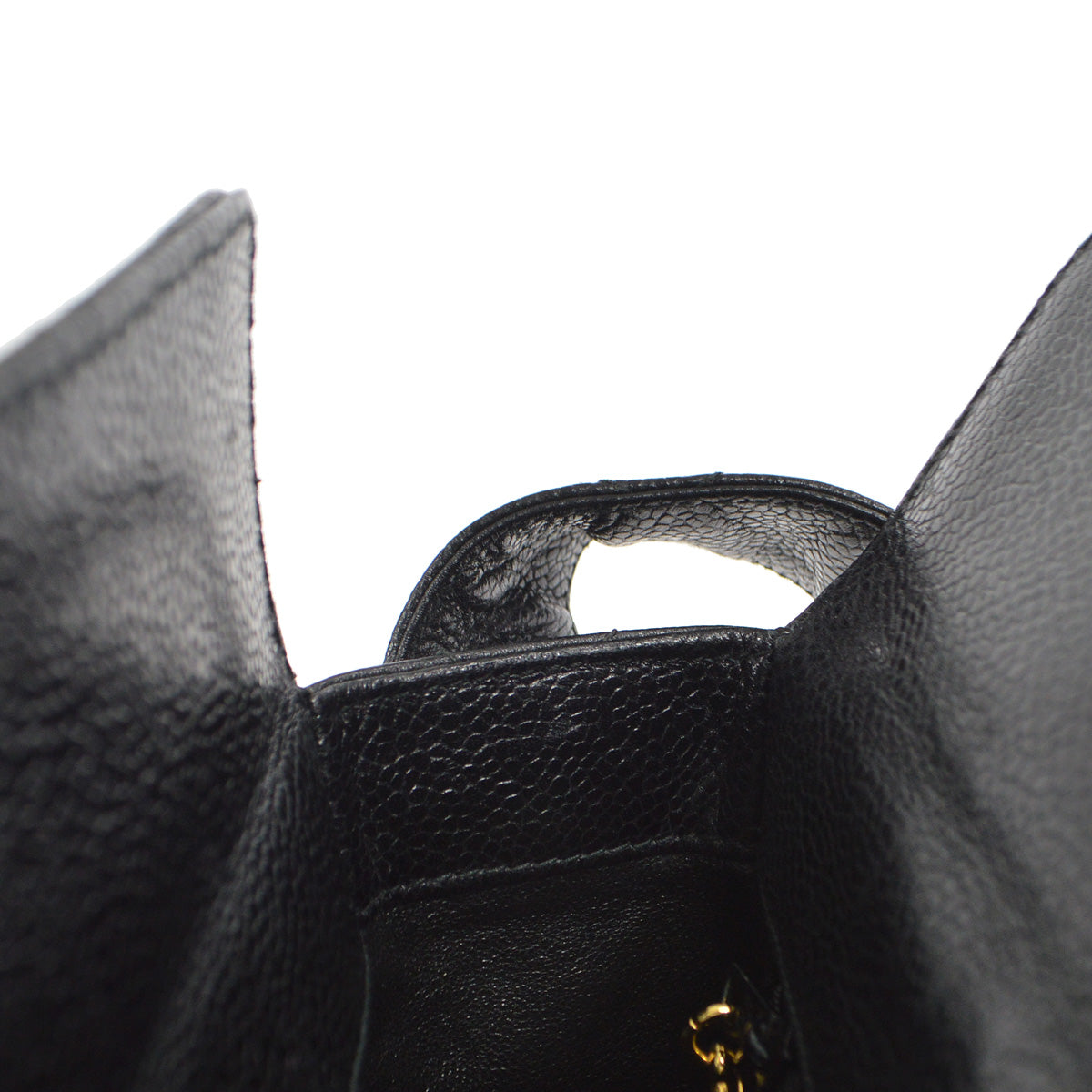 Chanel 1996-1997 Box Shoulder Bag Mini Black Caviar