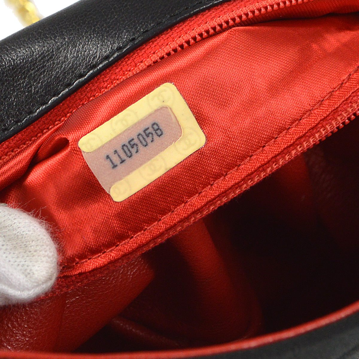Chanel 1989-1991 Flap Shoulder Bag Mini Black Satin