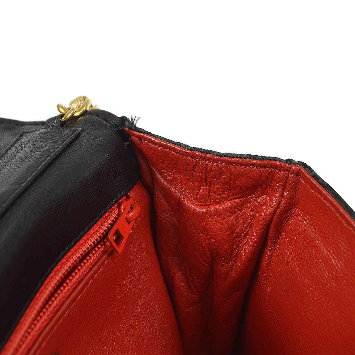Chanel 1989-1991 Flap Shoulder Bag Mini Black Satin