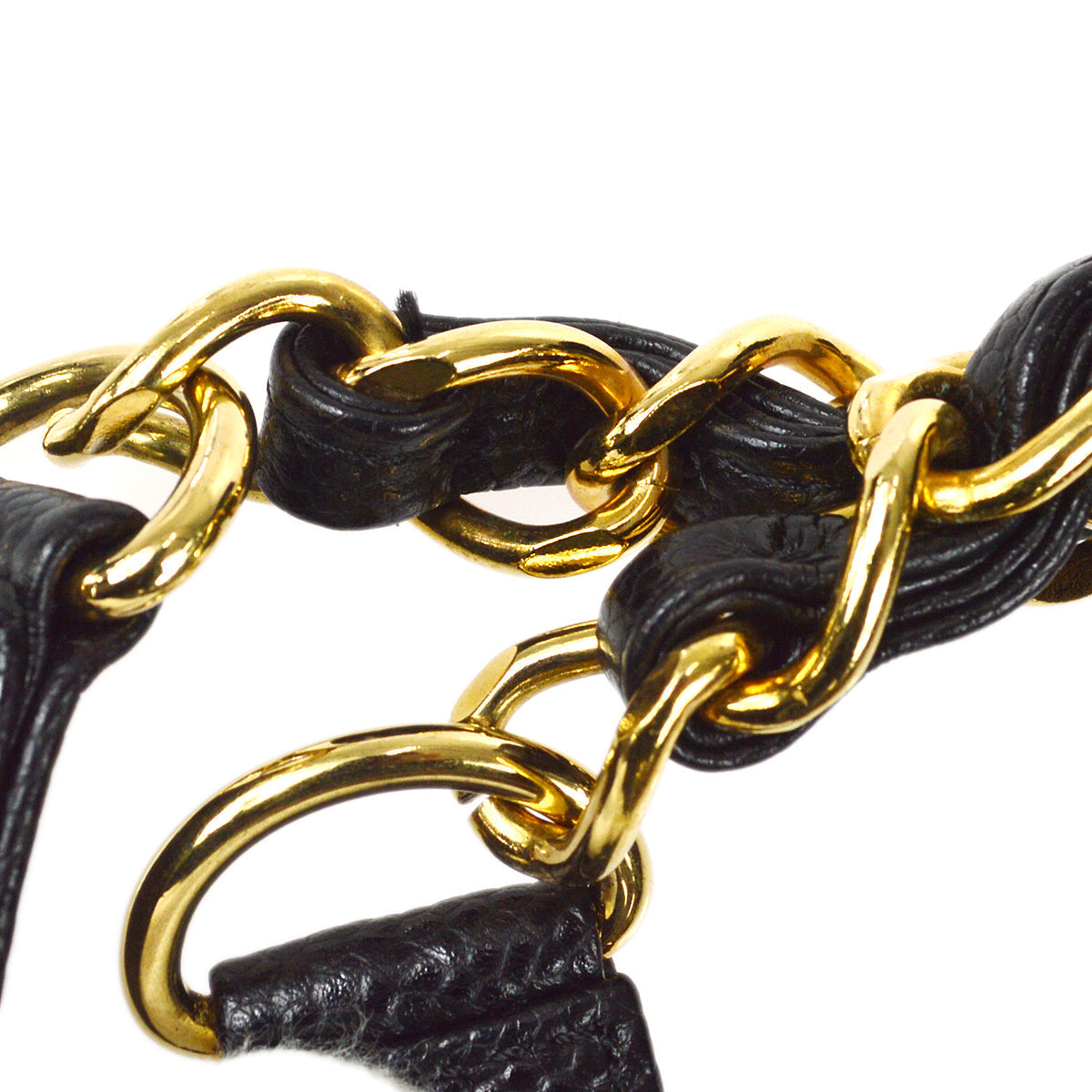 Chanel 2005-2006 Petite Shopping Tote PST Chain Hand Tote Bag Black Caviar