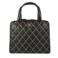 Chanel 2001-2003 Wild Stitch Handbag Black Calfskin