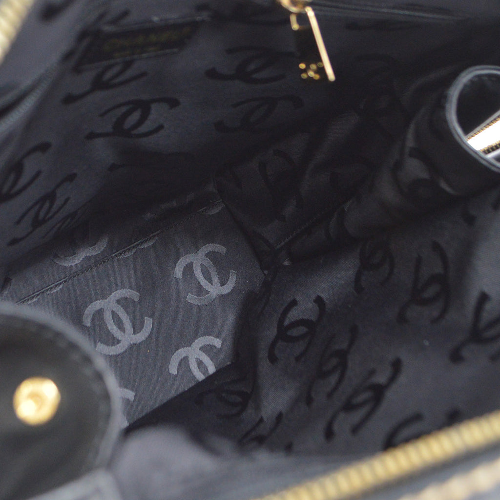 Chanel 2001-2003 Wild Stitch Handbag Black Calfskin