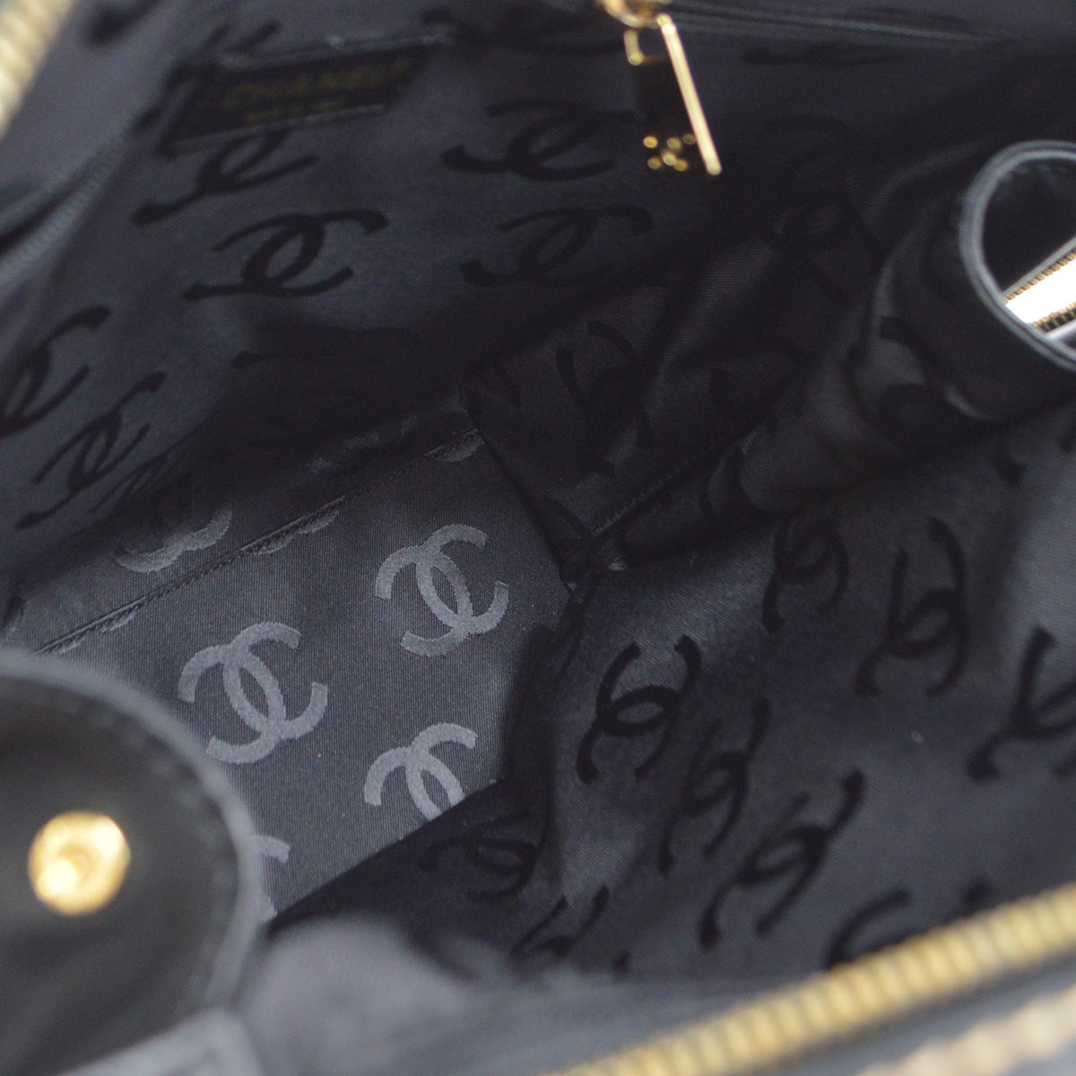 Chanel 2001-2003 Wild Stitch Handbag Black Calfskin