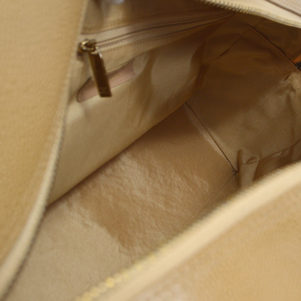 Chanel 2000-2001 Bowling Bag 37 Beige Caviar