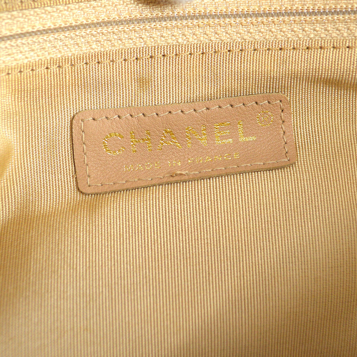 Chanel 2000-2001 Bowling Bag 37 Beige Caviar