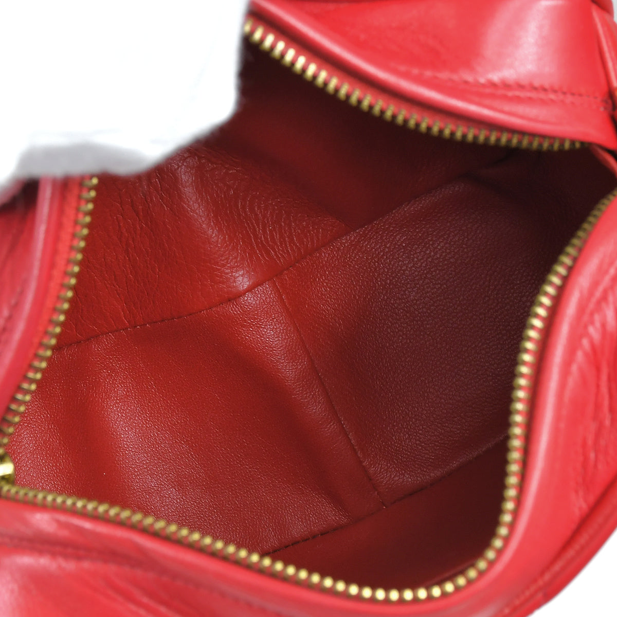 Chanel 1986-1988 Camera Bag Mini Red Lambskin