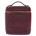 Chanel 1994-1996 Timeless Vanity Handbag Bordeaux Caviar