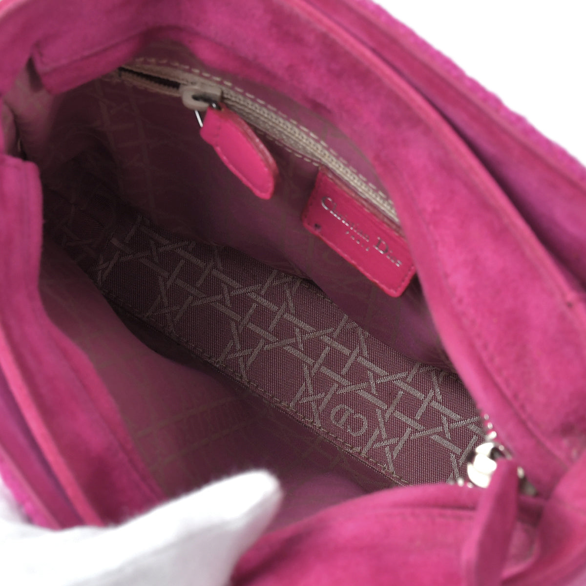 CHRISTIAN DIOR 1998 Cannage Handbag Pink 97627