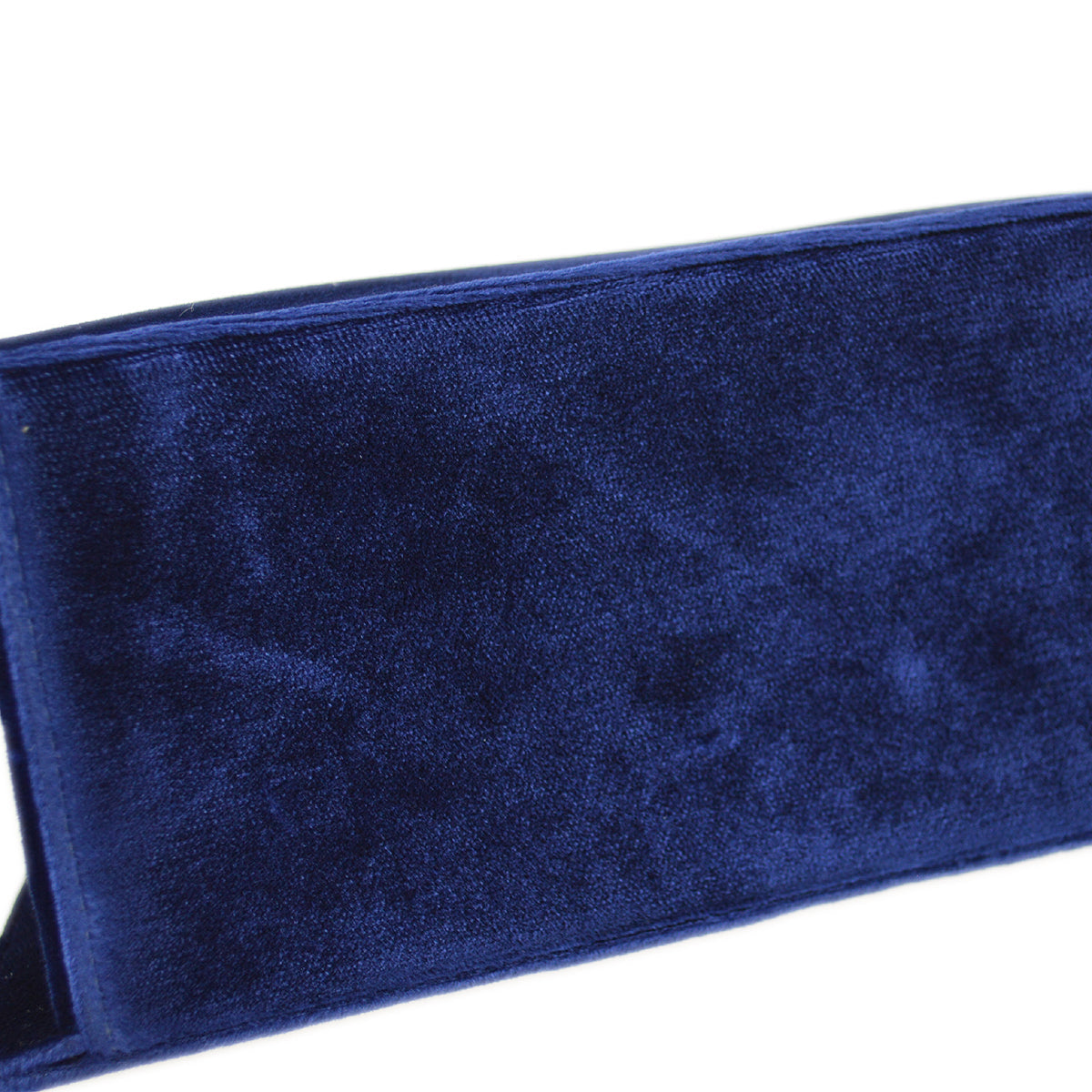 Chanel * 1997-1999 Double Sided Turnlock Handbag Mini Blue Velvet