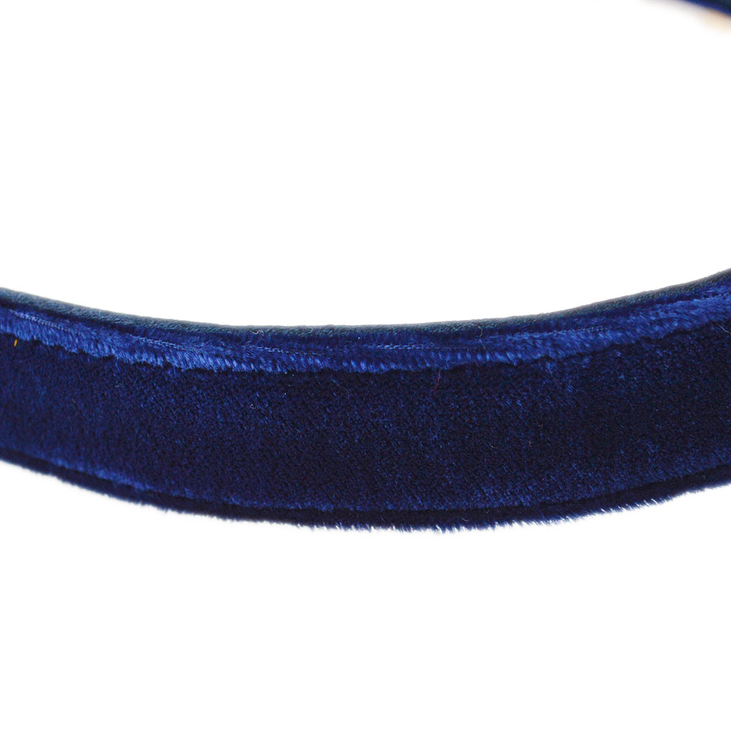 Chanel * 1997-1999 Double Sided Turnlock Handbag Mini Blue Velvet