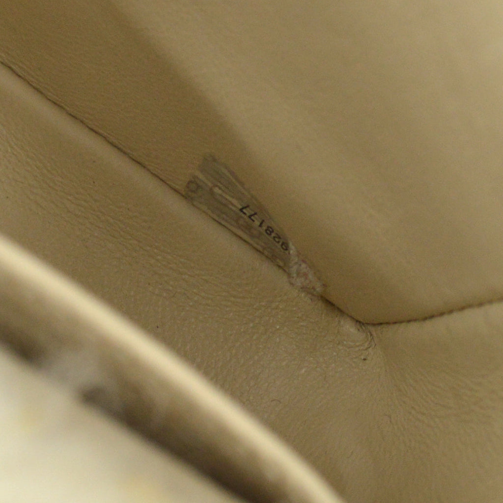Chanel * 1994 Classic Flap Handbag Mini White Fur