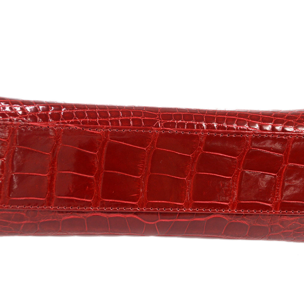 CHANEL * 1997-1999 Handbag Crocodile Red