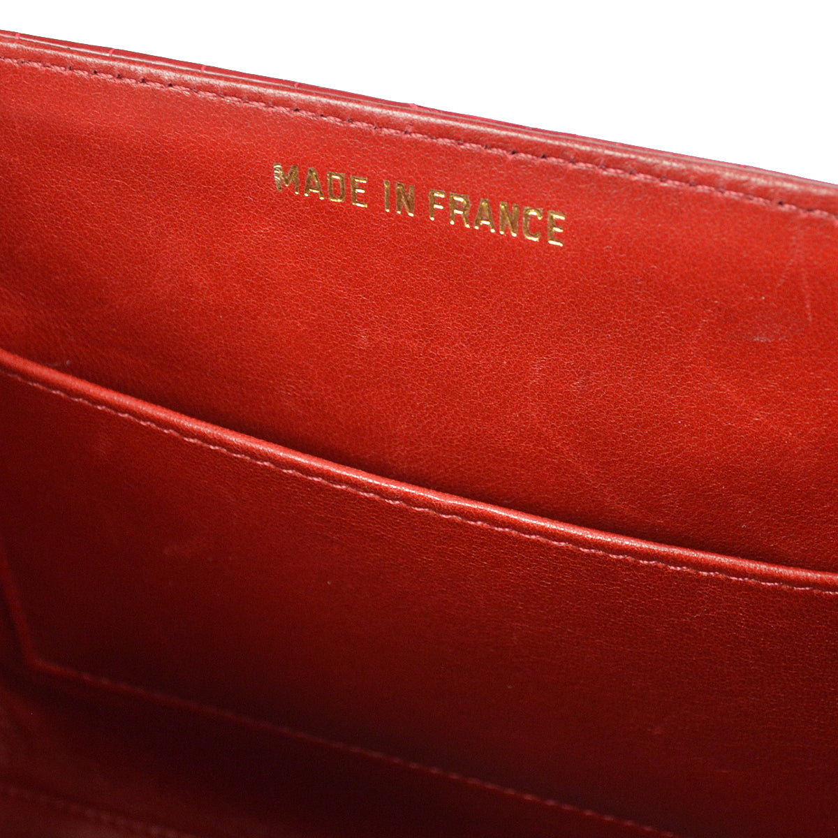 CHANEL * 1997-1999 Handbag Crocodile Red