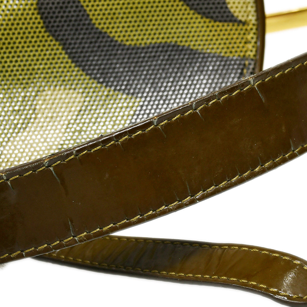 CHRISTIAN DIOR 2000 Saddle Bag Medium Camouflage 67188